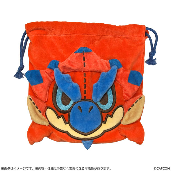 Capcom Monster Hunter MonDefo Drawstring Bag Pouch Rathalos