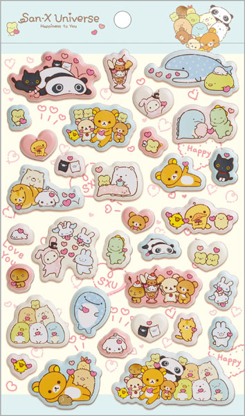 San-x SE75802 San-x Universe "Heart" Funifuni Sticker