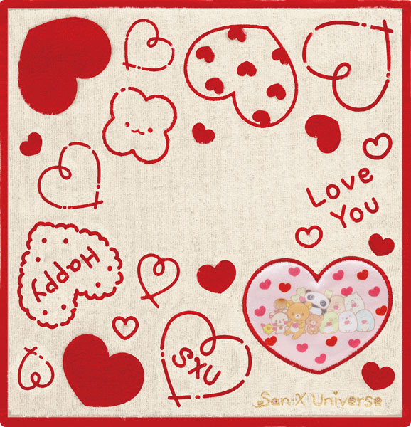 San-x CM59202 San-x Universe "Heart" Mini Towel รูปภาพ 1