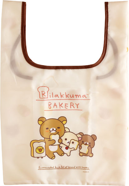San-x CA95801 Itsumademo Bakery Merchandise Rilakkuma Shopping Bag gambar 1