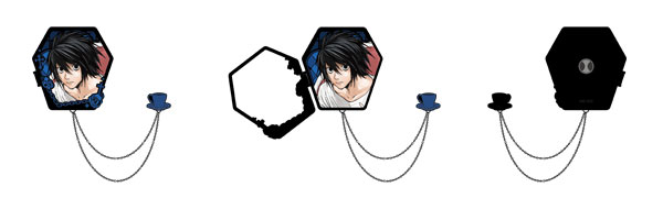BOOMCOMIC Death Note "L" Metal Pin Badge