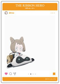 Penguin Parade "THE RIBBON HERO" SNS Style Clear Card Zirco