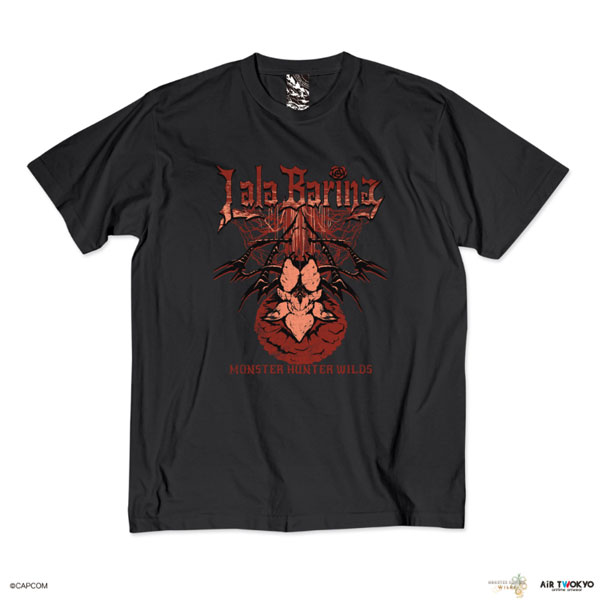 AIR TWOKYO "Monster Hunter Wilds" Vol.2 Scene Illustration T-shirt 1 (Lala Barina) Ink Black S