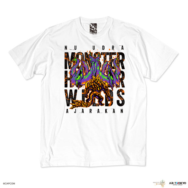AIR TWOKYO "Monster Hunter Wilds" Vol.2 Scene Illustration T-shirt 4 (Nu Udra x Ajarakan) White XL