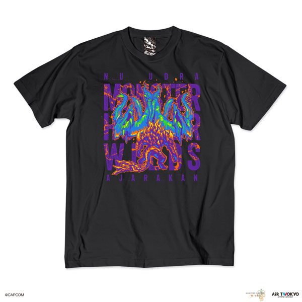 AIR TWOKYO "Monster Hunter Wilds" Vol.2 Scene Illustration T-shirt 4 (Nu Udra x Ajarakan) Ink Black M