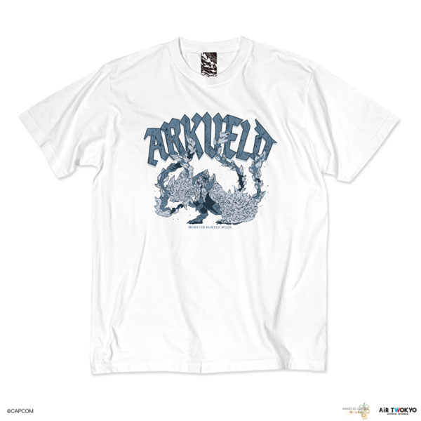 AIR TWOKYO "Monster Hunter Wilds" Vol.2 Scene Illustration T-shirt 5 (Arkveld) White XXL