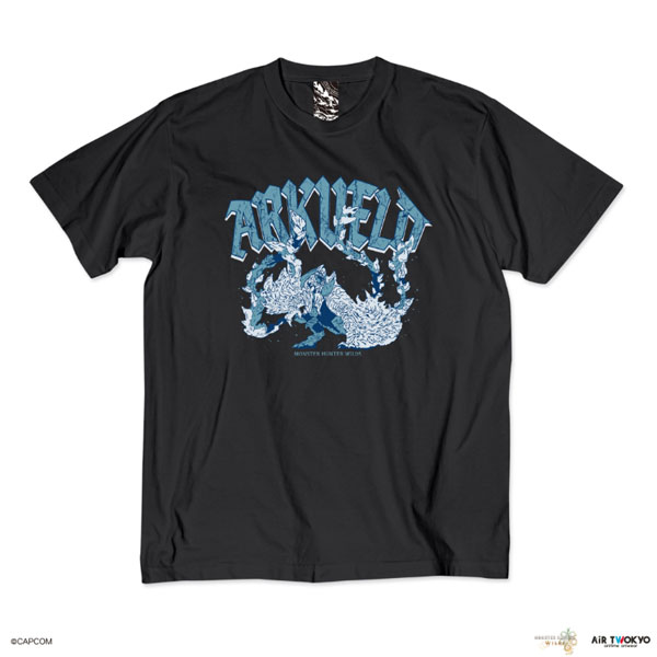 AIR TWOKYO "Monster Hunter Wilds" Vol.2 Scene Illustration T-shirt 5 (Arkveld) Ink Black XL