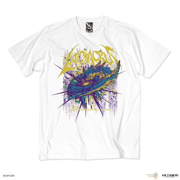 AIR TWOKYO "Monster Hunter Wilds" Vol.2 Scene Illustration T-shirt 6 (Lagiacrus) White XXL