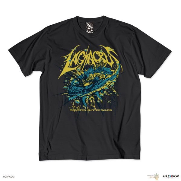 AIR TWOKYO "Monster Hunter Wilds" Vol.2 Scene Illustration T-shirt 6 (Lagiacrus) Ink Black XL