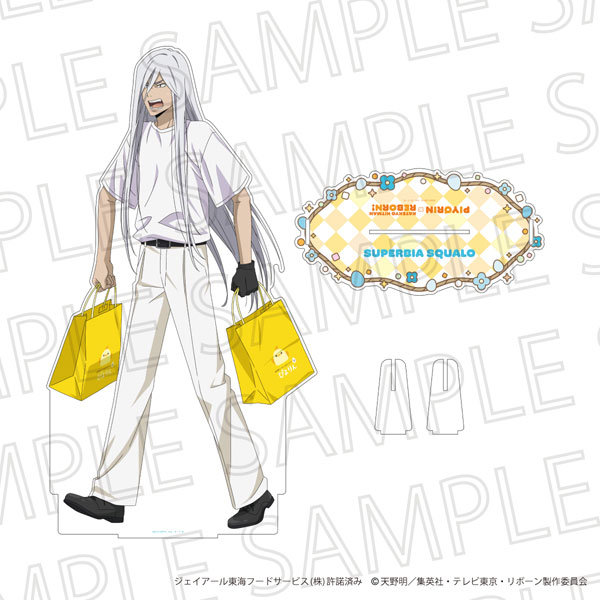 SR-GYM TV Anime "Reborn!" New Illustration Big Acrylic Stand Superbi Squalo (10 Years Later)