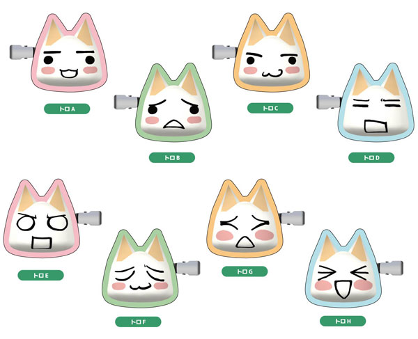 Bandai Collection Hair Clip Doko Demo Issho 8Pack BOX