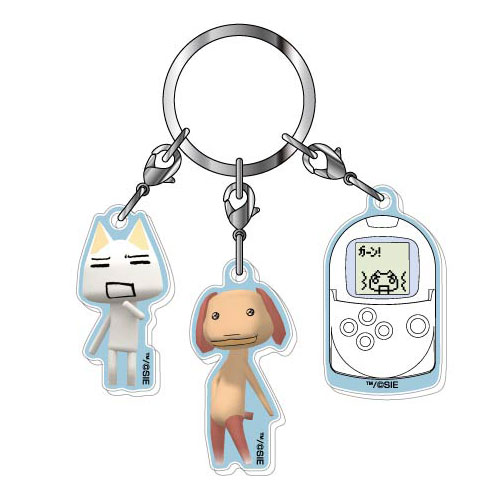 Bandai 3-part Acrylic Keychain Doko Demo Issho 04 Toro & Pierre