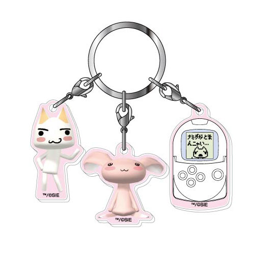 Bandai 3-part Acrylic Keychain Doko Demo Issho 05 Toro & Jun hình ảnh 1