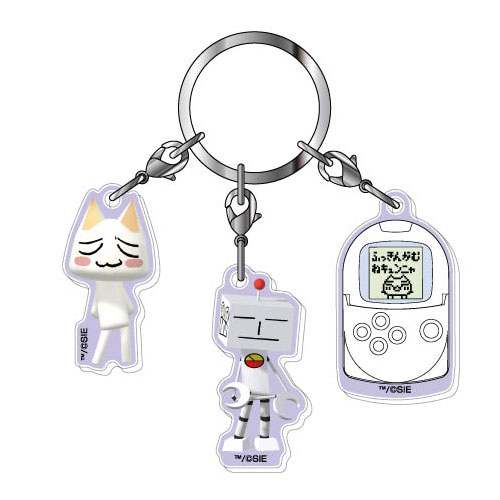 Bandai 3-part Acrylic Keychain Doko Demo Issho 06 Toro & Suzuki