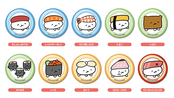 Bandai CAN Badge Oshushi dayo 10Pack BOX รูปภาพ 1