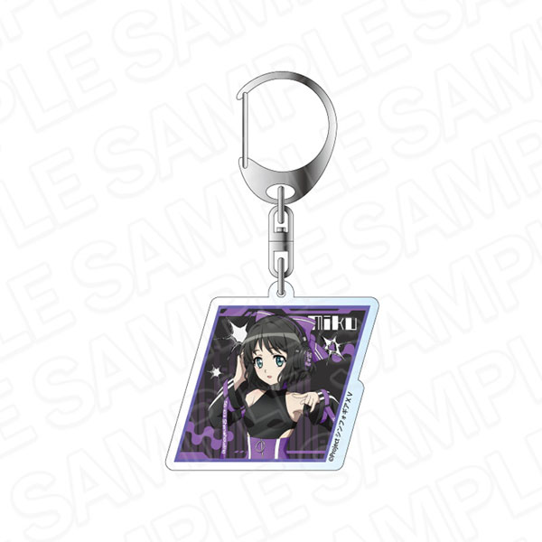 Contents Seed Senki Zesshou Symphogear XV Hologram Acrylic Keychain Miku Kohinata DJ ver. รูปภาพ 1