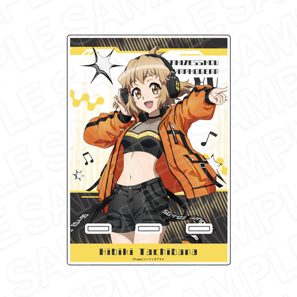 Contents Seed Senki Zesshou Symphogear XV Acrylic Smartphone Stand Hibiki Tachibana DJ ver. รูปภาพ 1