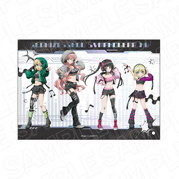 Contents Seed Senki Zesshou Symphogear XV Mini Acrylic Art Maria & Shirabe & Kirika & Carol DJ ver. รูปภาพ 1