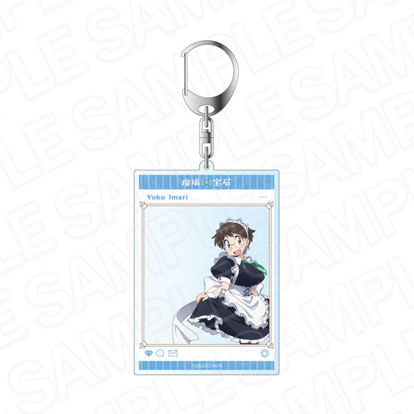 Contents Seed TV Anime "Ruri no Houseki" SNS Style Acrylic Keychain Yoko Imari Maid Outfit ver.