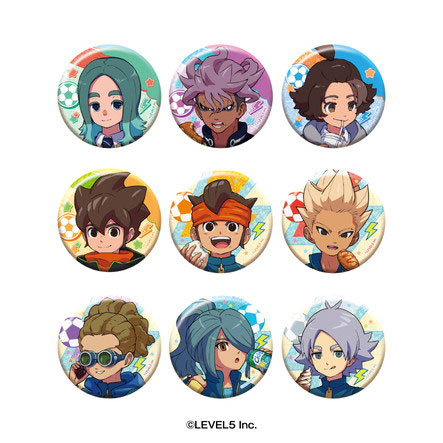 Ensky Inazuma Eleven: Victory Road Glitter Tin Badge Collection 9Pack BOX