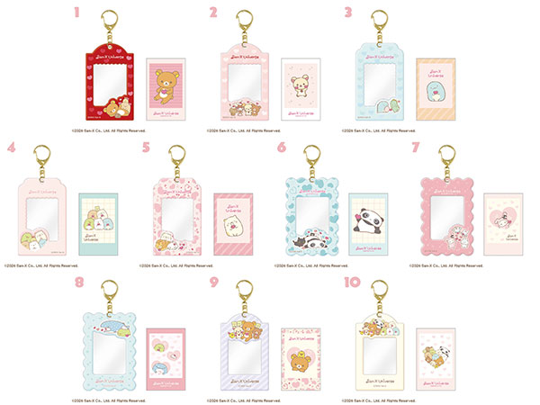 F-toys San-X Universe Photo Card Keychain 10Pack BOX (CANDY TOY)