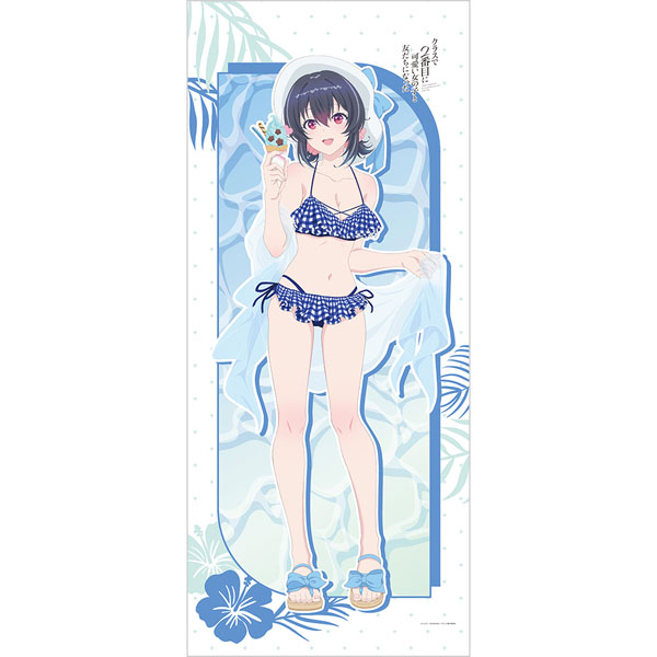Curtain Damashii [I Became Friends with the Second Cutest Girl in My Class] New Illustration Jumbo Wall Scroll (Umi Asanagi / Swimsuit)