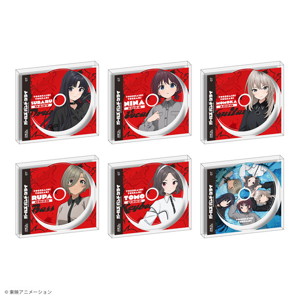 fermat Girls Band Cry Fumo Collection Random CD Jacket Style Acrylic Block 6Pack BOX 画像 1