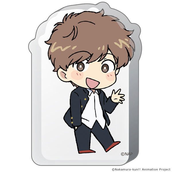 Azu Maker TV Animation "Ganbare! Nakamura-kun!!" Thick Acrylic Stand Aiki Hirose รูปภาพ 1
