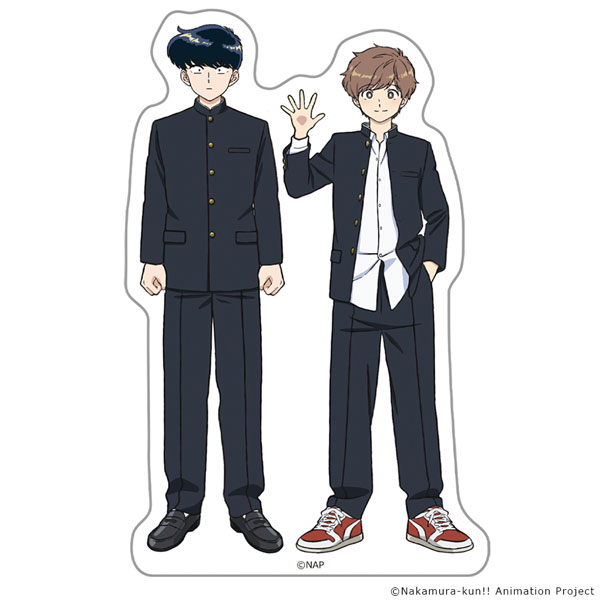 Azu Maker TV Animation "Ganbare! Nakamura-kun!!" Diecut Sticker Okuto Nakamura & Aiki Hirose