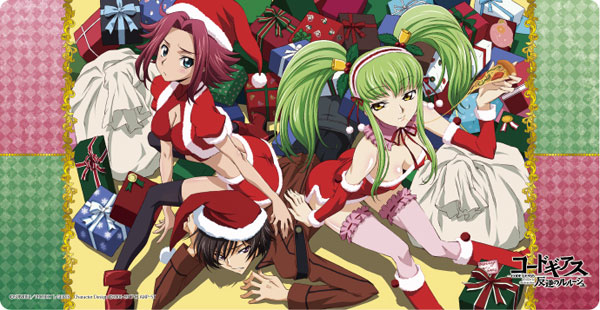 Broccoli Character All Purpose Rubber Mat Slim Code Geass: Lelouch of the Rebellion "Lelouch / C.C. / Kallen" Christmas Ver. image 1