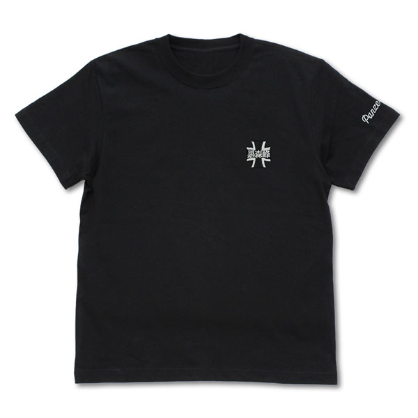 COSPA Girls und Panzer das Finale Kuromorimine Girls High School One Point Embroidery T-shirt /BLACK-M
