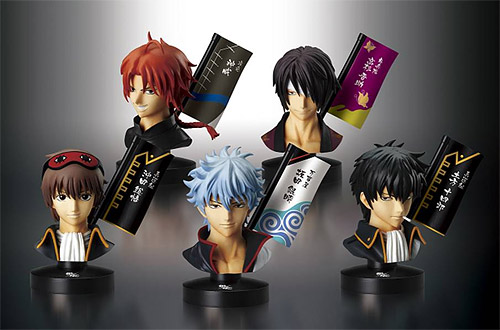 Bandai Gintama MasColle -Ii Scene wa Daitai Kaze ga Fuku- All 5 Normal Types + 1 Secret Type Set
