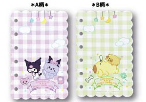 TCP Choigosim x Sanrio Characters Sticker Base Sheet Purple x Green