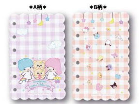 TCP Choigosim x Sanrio Characters Sticker Base Sheet Pastel Purple x Orange 图片 1
