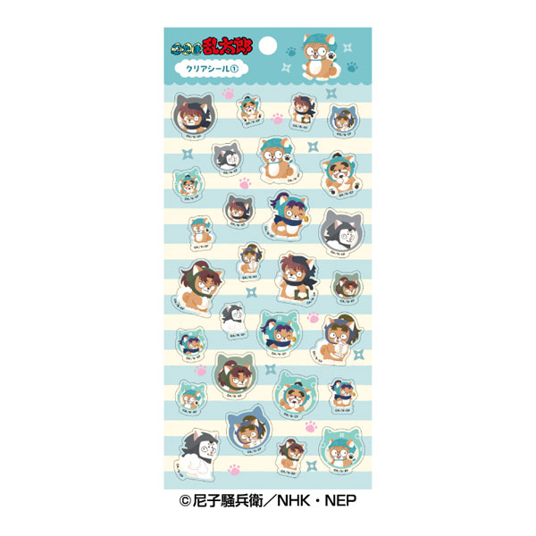 Ensky Nintama Rantaro Doubutsu Phose Clear Sticker (1) 1st Graders & School Staff imagen 1