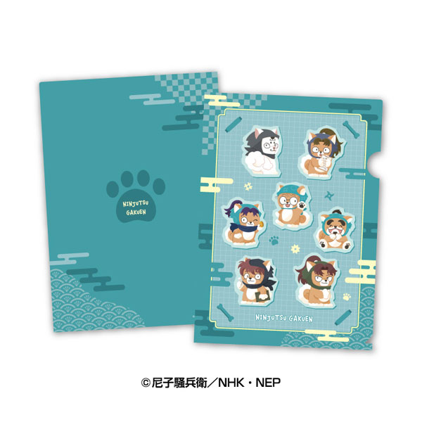 Ensky Nintama Rantaro Doubutsu Phose Clear File (1) 1st Graders & School Staff Bild 1