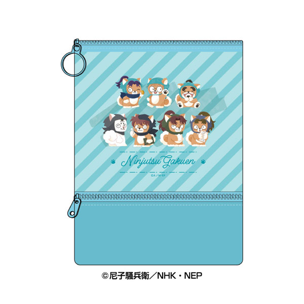 Ensky Nintama Rantaro Doubutsu Phose Clear Pouch (1) 1st Graders & School Staff