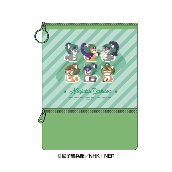 Ensky Nintama Rantaro Doubutsu Phose Clear Pouch (2) 6th Graders Bild 1