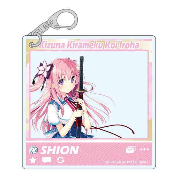 Midobiyo Kizuna Kirameku Koi Iroha SNS Style Acrylic Keychain Shion Aihara 圖片 1