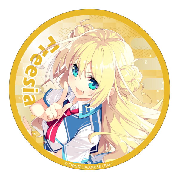 Midobiyo Kizuna Kirameku Koi Iroha Tin Badge Freesia Godspeed gambar 1