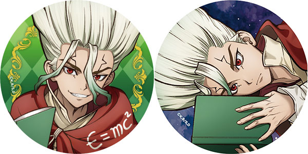 Matsumoto Shouji Dr. STONE New Illustration Jewelry Tin Badge Set Senku Ishigami (Season 4 Ver.)