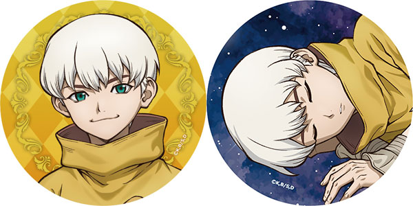 Matsumoto Shouji Dr. STONE New Illustration Jewelry Tin Badge Set Ukyo Saionji 圖片 1