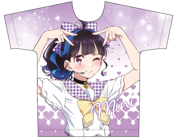 Matsumoto Shouji Rent-A-Girlfriend New Illustration Full Graphic T-shirt Mini Yaemori (Idol) XL 画像 1