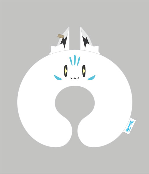 Fanding hololive Summer MT Seishun wa Masa ni Ima! Neck Pillow Fubuki gambar 1