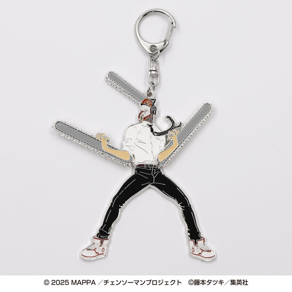 Ensky Movie "Chainsaw Man Reze Arc" Gachagacha Metal Keychain 1. Chainsaw Man image 1