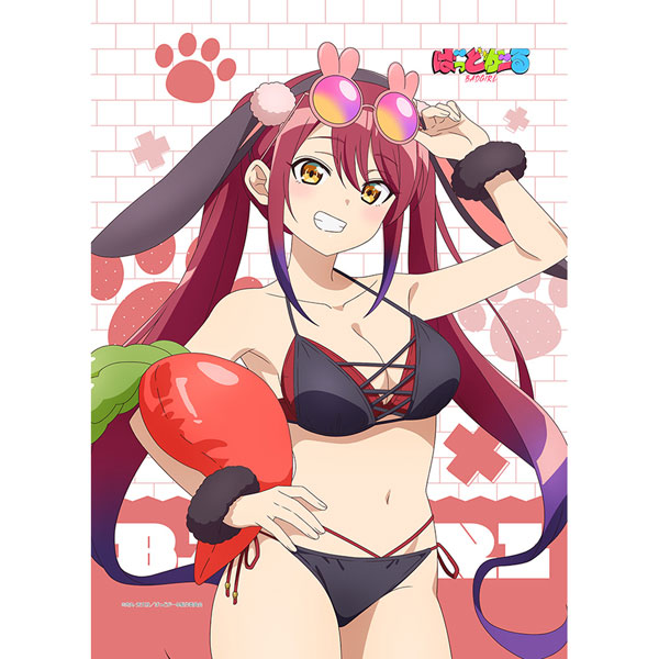 Curtain Damashii [Bad Girl] New Illustration B2 Wall Scroll (Atori Mizutori / Animal Swimsuit) Double Suede 圖片 1