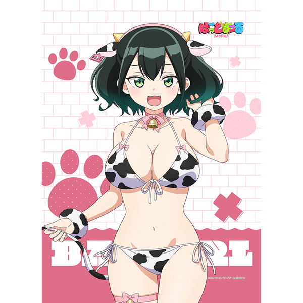 Curtain Damashii [Bad Girl] New Illustration B2 Wall Scroll (Rura Ruriha / Animal Swimsuit) Double Suede