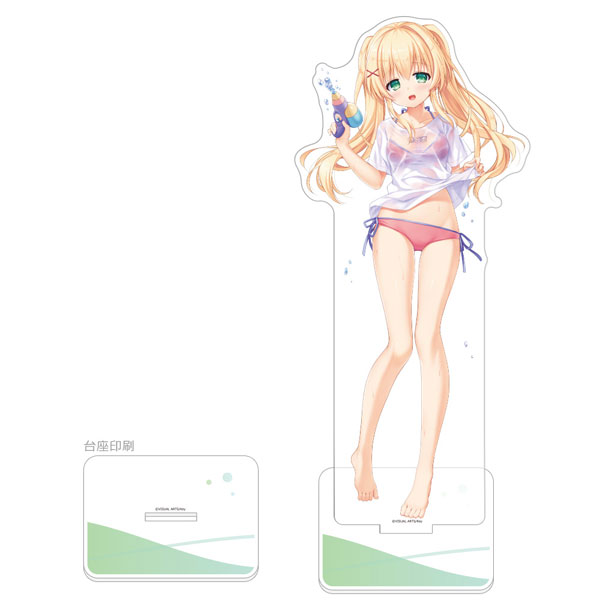 Curtain Damashii [Summer Pockets REFLECTION BLUE] 점보 아크릴 스탠드 (원더스 츠무기 / Summer Fest 2024) 이미지 1