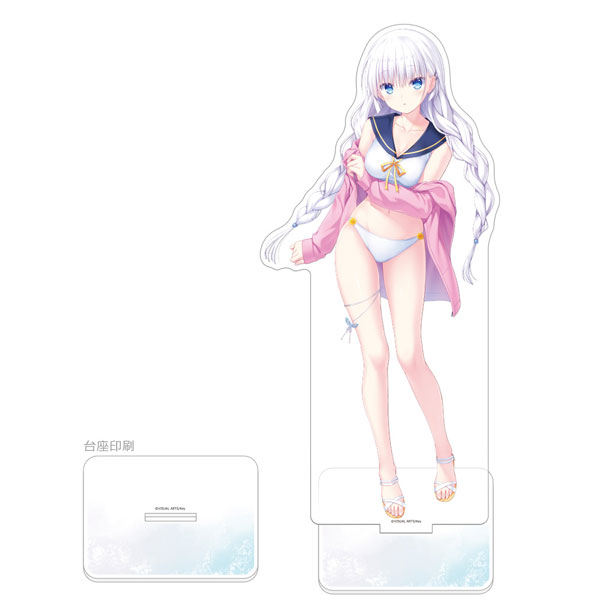 Curtain Damashii [Summer Pockets REFLECTION BLUE] Jumbo Acrylic Stand (Shiroha Naruse / Summer Fest 2025) imagen 1