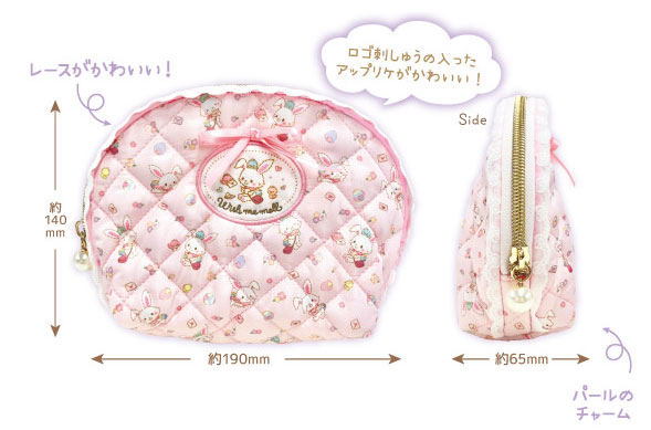 TCP Wish me mell Quilted Round Pouch Pink รูปภาพ 1